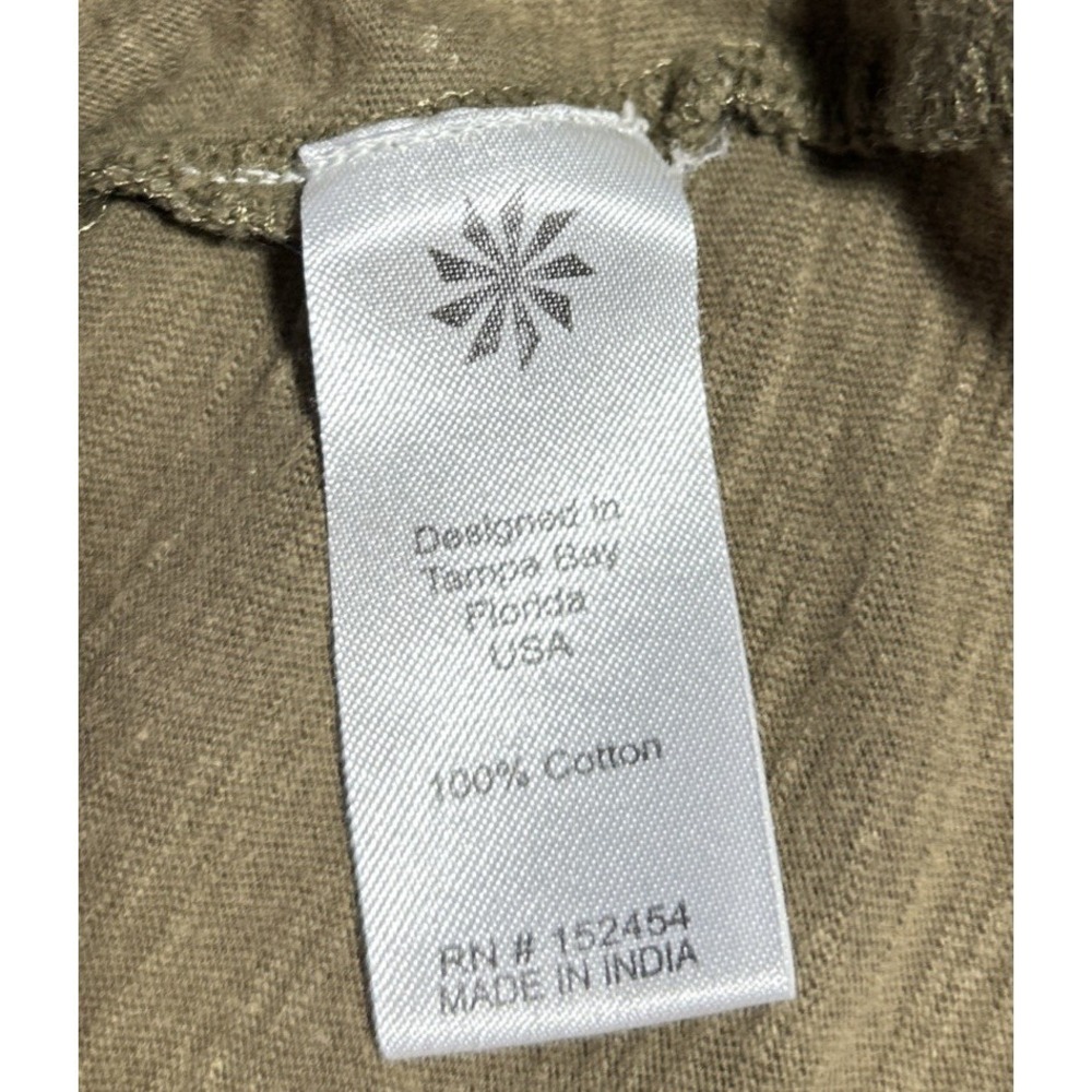 Kyla Seo T-Shirt Green Size M Crewneck Boho Handmade In India Pin Hole SEE PHOTO - Picture 5 of 9